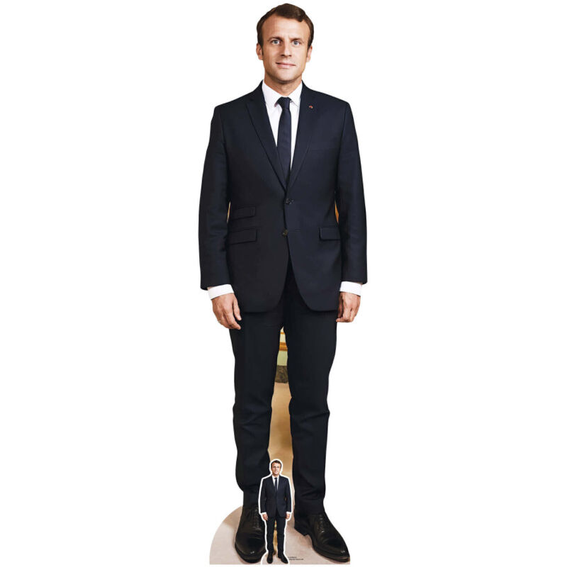 Star Cutouts - Figurine en carton Emmanuel Macron - Président de la République - 175 cm