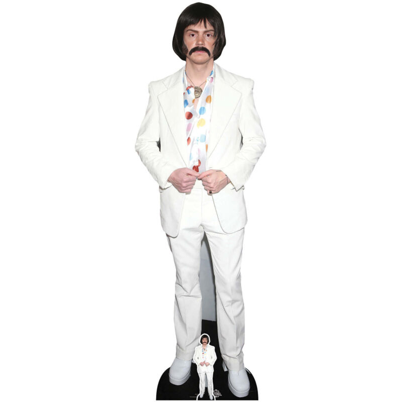 Star Cutouts - Figurine en carton taille réelle - Evan Peters - Costume Blanc et Perruque - Acteur Américain - Hauteur 181 cm