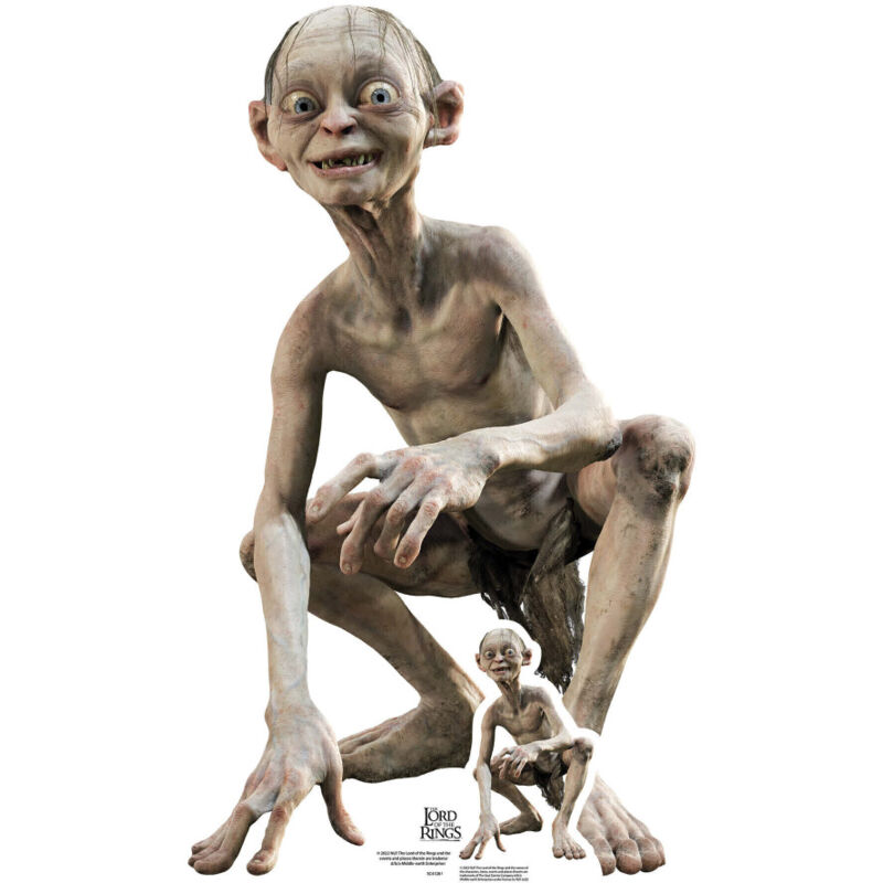 Star Cutouts - Figurine en carton Gollum - Le Seigneur des Anneaux - Haut 88 cm