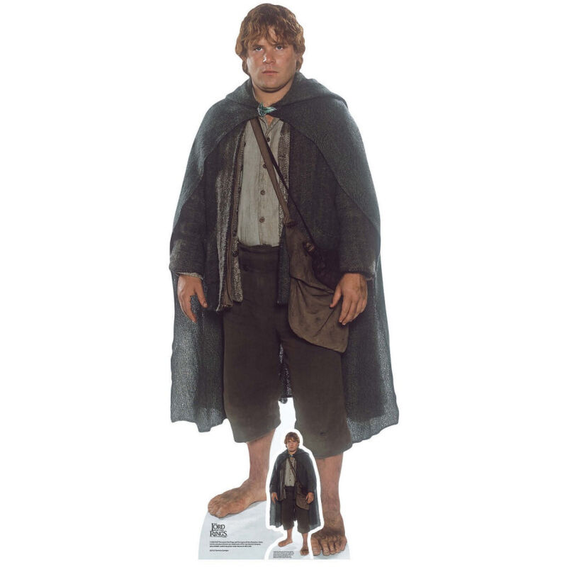 Star Cutouts - Figurine en carton Samsagace Gamegie - Le Seigneur des Anneaux - Haut 135 cm