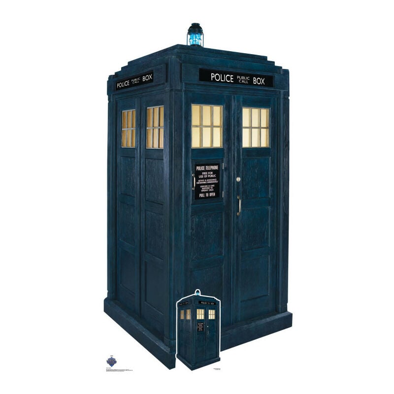 Star Cutouts - Figurine en carton Tardis Police - Doctor Who - Haut 173 cm