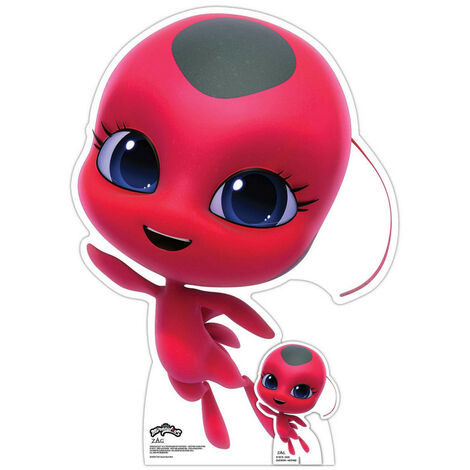 Figurine en carton Rena Rouge - Miraculous Ladybug et Chat + une mini- figurine- H 156 cm