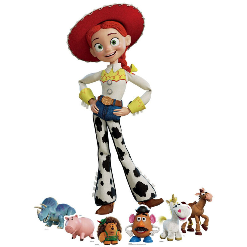 Star Cutouts - Figurine en carton Toy Story Jessie et Six Mini Figurines - Haut 134 cm
