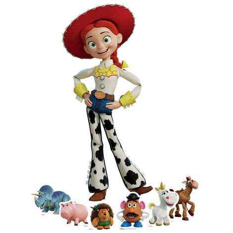 Figurine en carton Toy Story Jessie et Six Mini Figurines - Hauteur 134 cm