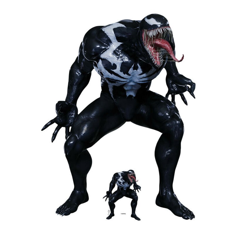 Star Cutouts - Figurine en carton Venom - Jeu spider man 2 pour PS5 - Haut 126 cm