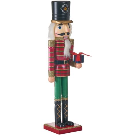 Décor De Noël Casse-Noisette Père Noël Thème Plage - Figurine En Bois 36 Cm - Ornement Festif Pour Maison - 5