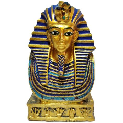 Figurine en résine représentant Cléopâtre pharaon égyptienne antique dans un sarcophage, statue rétro pour la décoration d'un aquarium ou d'une salle de yoga.