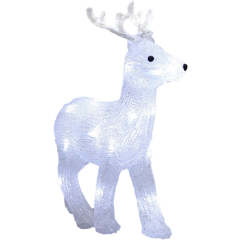 Figurine lumineuse led en acrylique - décoration de Noël - Modèle au choix Cerf