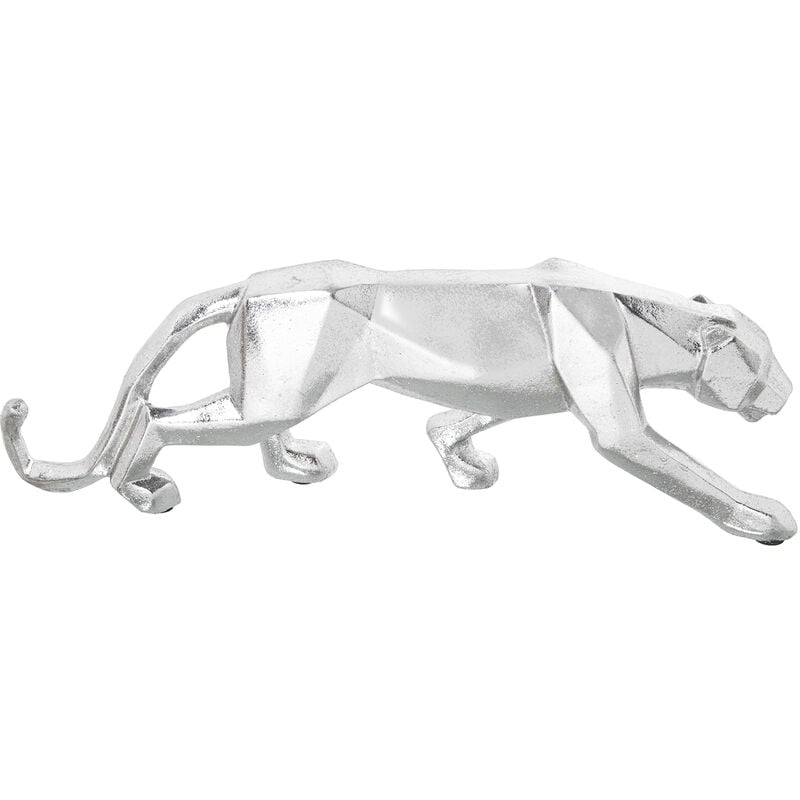 Fijalo - Figurine panthère en résine argentéeorigami 44X7X14 Cm