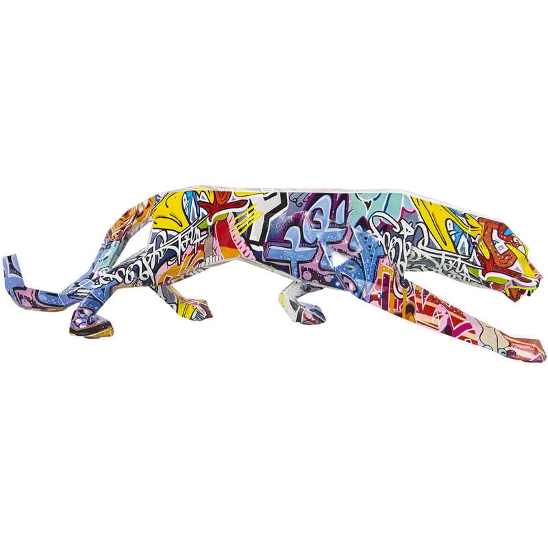 Figurine Résine Panthère Graffiti 48X11X13 Cm