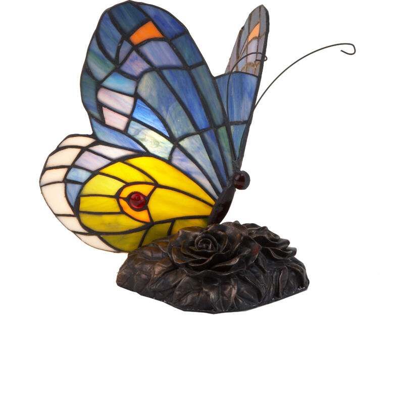 Fijalo - Lampe à figurine papillon Tiffany