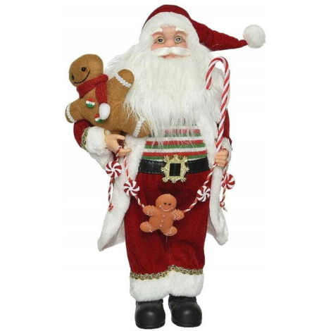 Figurine Père Noël avec sucette de Noël 30 cm