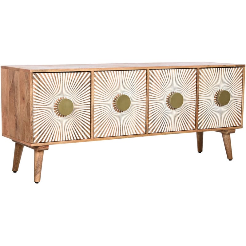 Meuble Tv Bois Mangue 145X40X60 Naturel