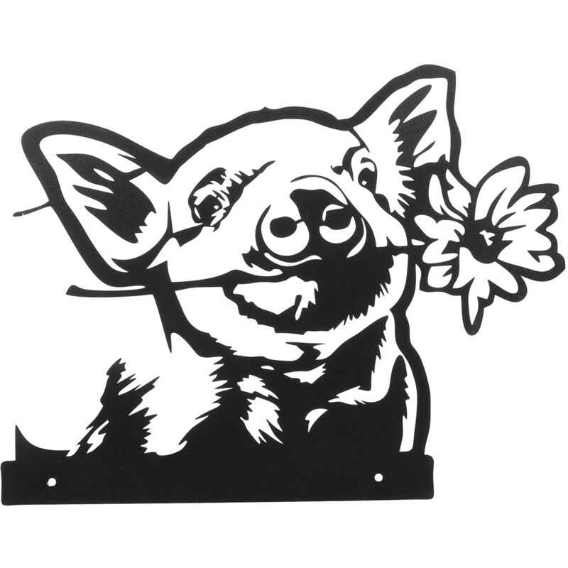 Figurines d'animaux en fer Animaux ornent Animaux décoratifs Décor Animaux Statue pour l'extérieur