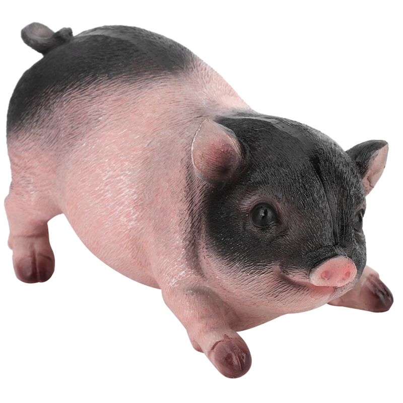 Figurines de Cochon en Résine pour Jardin et Décoration d'Intérieur