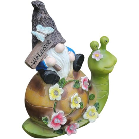Figurines de Jardin d'escargots, Statues de Jardin Solaire