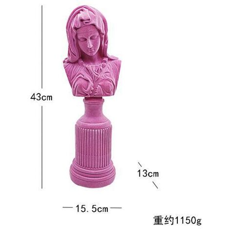 Figurines de la vierge marie, décoration créative pour la maison, artisanat en résine, ustensiles d&39église, cadeau de nol, décor catholique et chrétien,Violet,CHINA