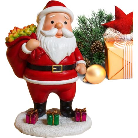 Figurines de Père Noël - Décoration De Noël avec Éclairage - Ornement en