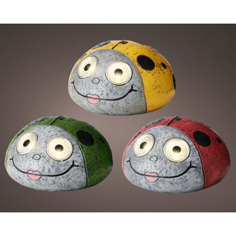 Figurita solar poliresina 3 colores surtidos