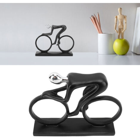 Figuritas de músicos de resina para oficina y salón, tipo 1 – Conjunto minimalista negro fabricado en resina resistente – aprox. 22 x 5 x 17,5 cm