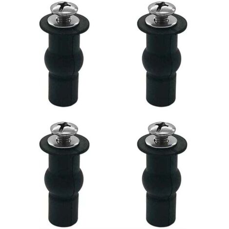 Fijaciones para asiento de inodoro, 2 pares de pernos de expansión de goma, tornillos de fijación para inodoro de acero inoxidable 304, bisagras para inodoro, tornillos de expansión de goma
