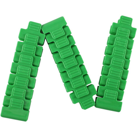 Fijaciones para invernaderos - clips de fijación de plástico de 3x4 cm - paquete de 24 - compatibles con postes/tubos de Ø11 mm