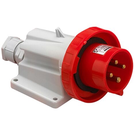 Fijo CEE Gewiss enchufe de pared 90 grados 3X32A T 400V GW60441
