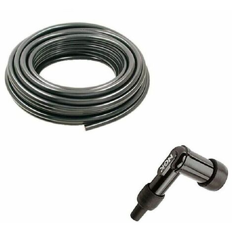 Fil à bougie 7mm + antiparasite NGK LB05E tondeuse tracteur motoculteur réparation