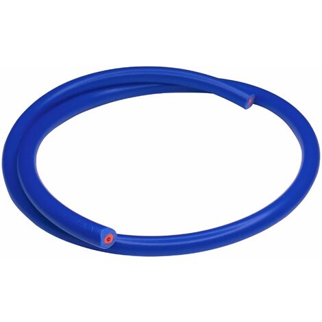Fil à bougie diamètre 7mm longueur 2m bleu cable cuivre tondeuse tracteur remorque voiture