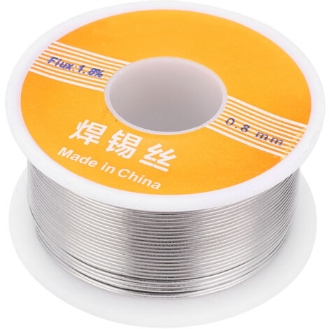 Fil à souder 1,8% de colophane, 100g, diamètre 0,8mm, alliage 63-37 pour soudure électronique