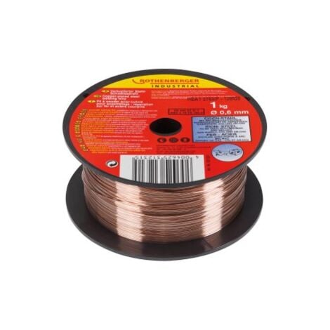 Fil à souder acier / cuivre, Ø 0,6 mm 1 kg ROTHENBERGER