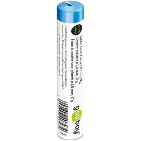 Fil à souder Goobay 40843 sans plomb 1mm 17g