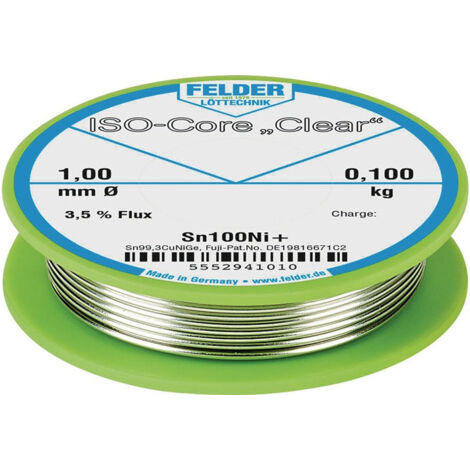 Fil à souder ISO-Core® Clear 2mm 100g Sn100Ni+ CHAMPS