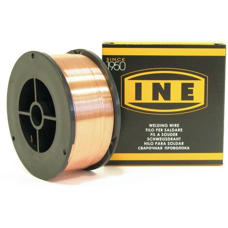 Fil à souder MIG MAG 0.6 mm 700 g – Bobine acier cuivrée diamètre 100 mm – Amorcage facile, faible projection – Pour construction métallique