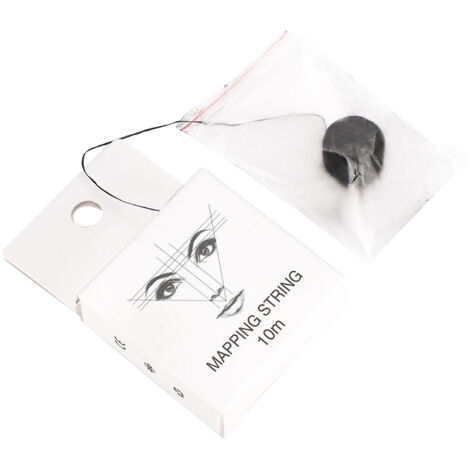 Fil à tracer microblading pré-encré 10m pour sourcils - Outil de marquage professionnel