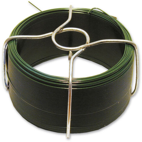 Fil acier plastifier vert 1,4mm bobine 30mm - CHAPUIS - FGV14