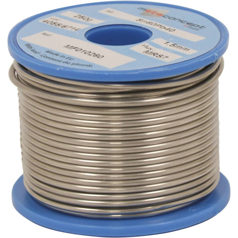 Sodise - Bobine de fil étain Sn60Pb40 250 gr diamètre 15/10 mm - S05626