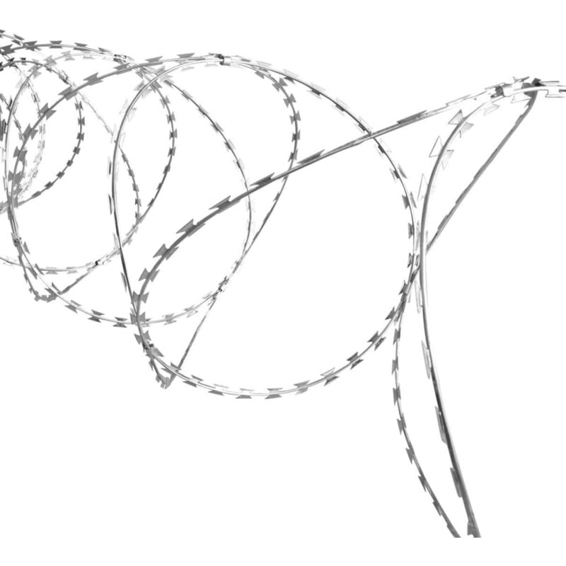 Vidaxl - Fil barbelé BTO-22 Acier galvanisé 60 m