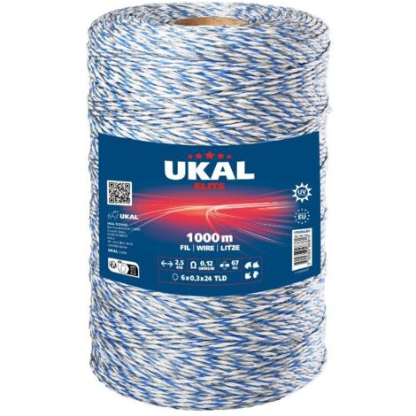 Fil blanc et bleu ELITE 1000m UKAL