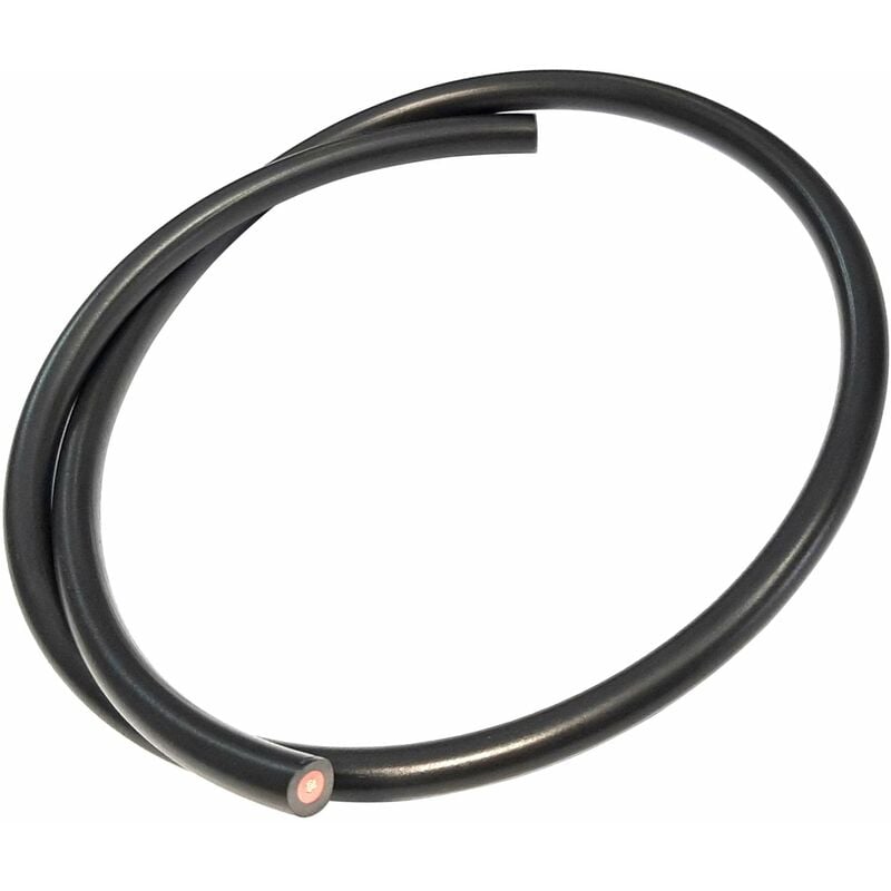 Cyclingcolors - Fil à bougie diamètre 5mm longueur 1m noir cable cuivre tondeuse tracteur remorque voiture