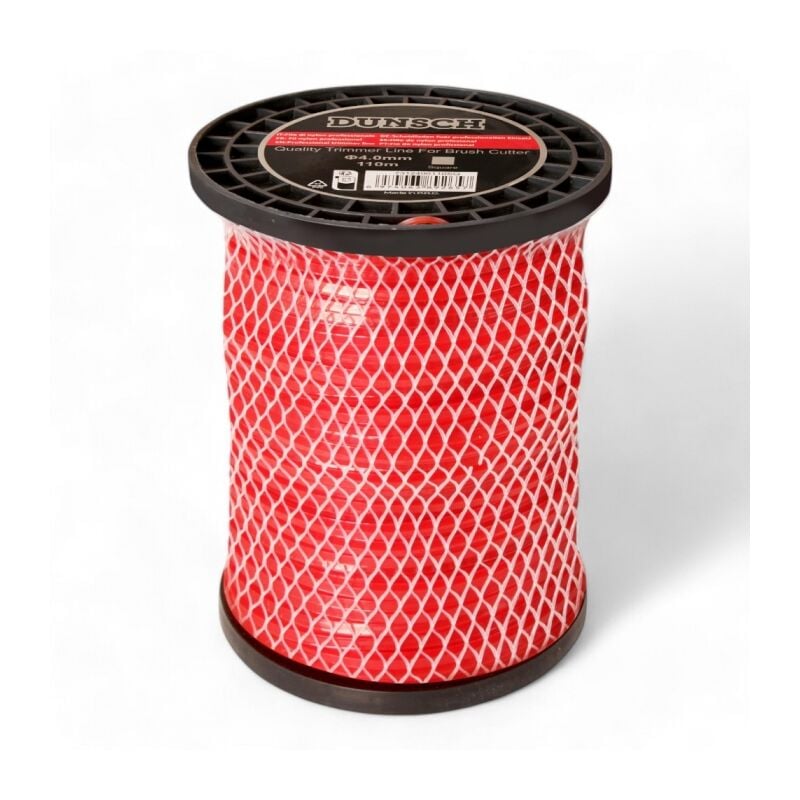Fil carré pour coupe-bordure 4,0mm 110m en bobine Dunsch 7312400110SQ
