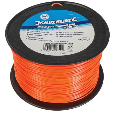 FIL COUPE-BORDURE NYLON ROND 2 MM X 377 M SILVERLINE 427692