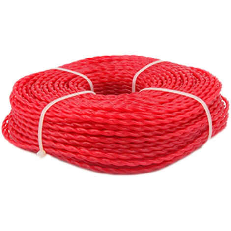 Fil Coupe Bordure Universel, 3mmx60 Ligne de Trimmer Strimmer en Nylon 3.0 mm, Twist