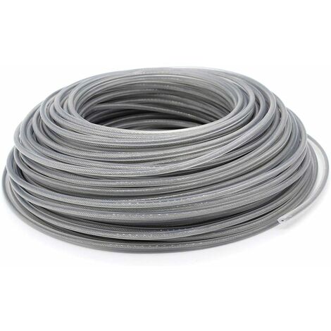 Fil Coupe Bordure Universel, Ligne de Trimmer en Acier 3.0 mm, Fil d'acier Débroussailleuse Robuste pour Bosse Tête Tondeuse À Gazon de Jardinage