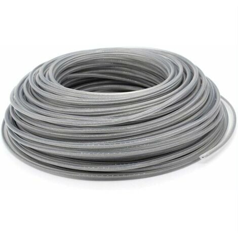 Fil Coupe Bordure Universel, Ligne de Trimmer en Acier 3.0 mm, Fil d'acier Débroussailleuse Robuste pour Bosse Tête Tondeuse À Gazon de Jardinage