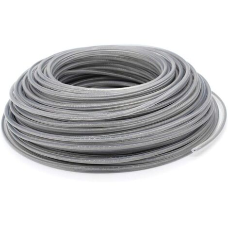Fil Coupe Bordure Universel, Ligne de Trimmer Strimmer en Acier 3.0 mm, Fil d'acier Débroussailleuse Robuste pour Bosse Têt