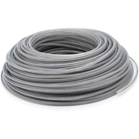 Fil Coupe Bordure Universel, Ligne de Trimmer Strimmer en Acier 3.0 mm, Fil d'acier Débroussailleuse Robuste pour Bosse Tête Tondeuse À Gazon de Jardinage