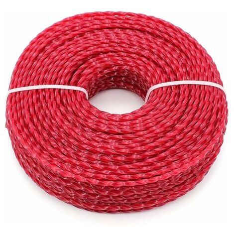 Fil Coupe Bordure Universel, Ligne de Trimmer Strimmer en Nylon 3.0 mm, Fil en Nylon Débroussailleuse Robuste pour Bosse Tête Tondeuse À Gazon de Jardinage.