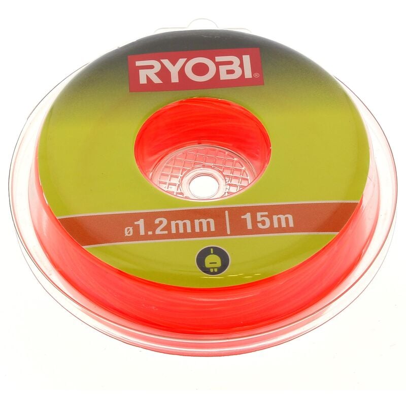 Fil d=1,2mm orange (15m) 5132002637 pour coupe bordures Ryobi