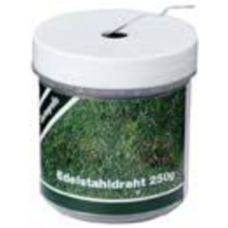 Fil d'acier inoxydable dans un récipient 250 g 0,60 mm ca.110 m